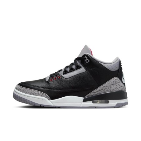 Air Jordan 3 'Black Cement' - Le Modèle Légendaire avec la Marque Éléphant